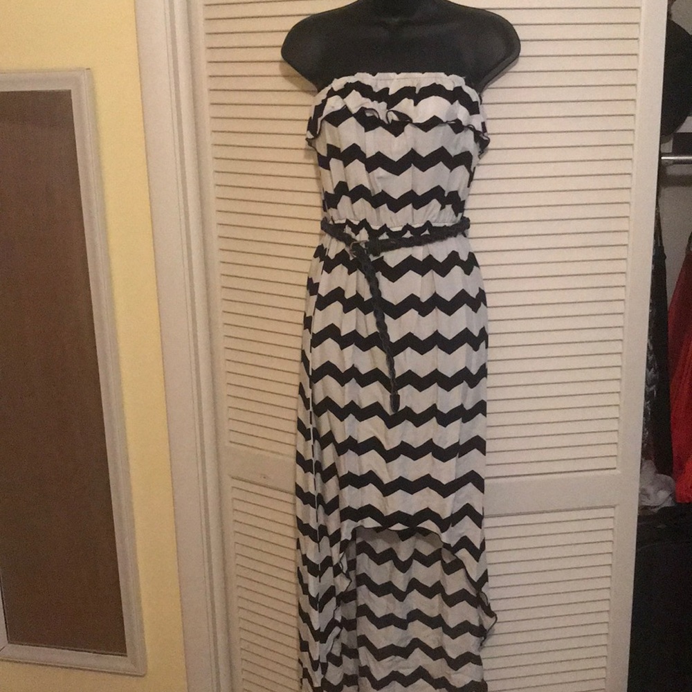 (Trixxi Girl) Macy’s strapless high low dress